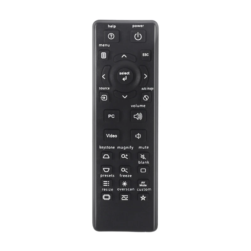 

CPDD Replaced Remote Control Fit for InFocus IN126ST IN112 IN124ST IN122ST IN122 IN114 IN114ST Projector Remote Control Black