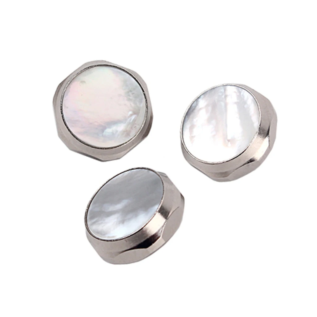 Кнопки для ремонта саксофона малахит/красный и белый камень/Раковина Морского