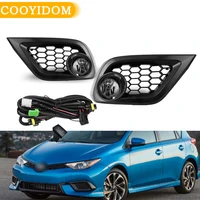 Front Bumper Hole Covers  For Toyota TOYOTA COROLLA IM 2016 2017 2018 fog light bezel cover grill