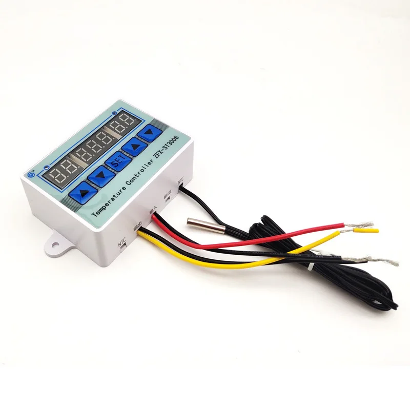

ST3008 Digital Temperature Controller Microcomputer Intelligent Three Display Controller Switch Adjustable Temperature