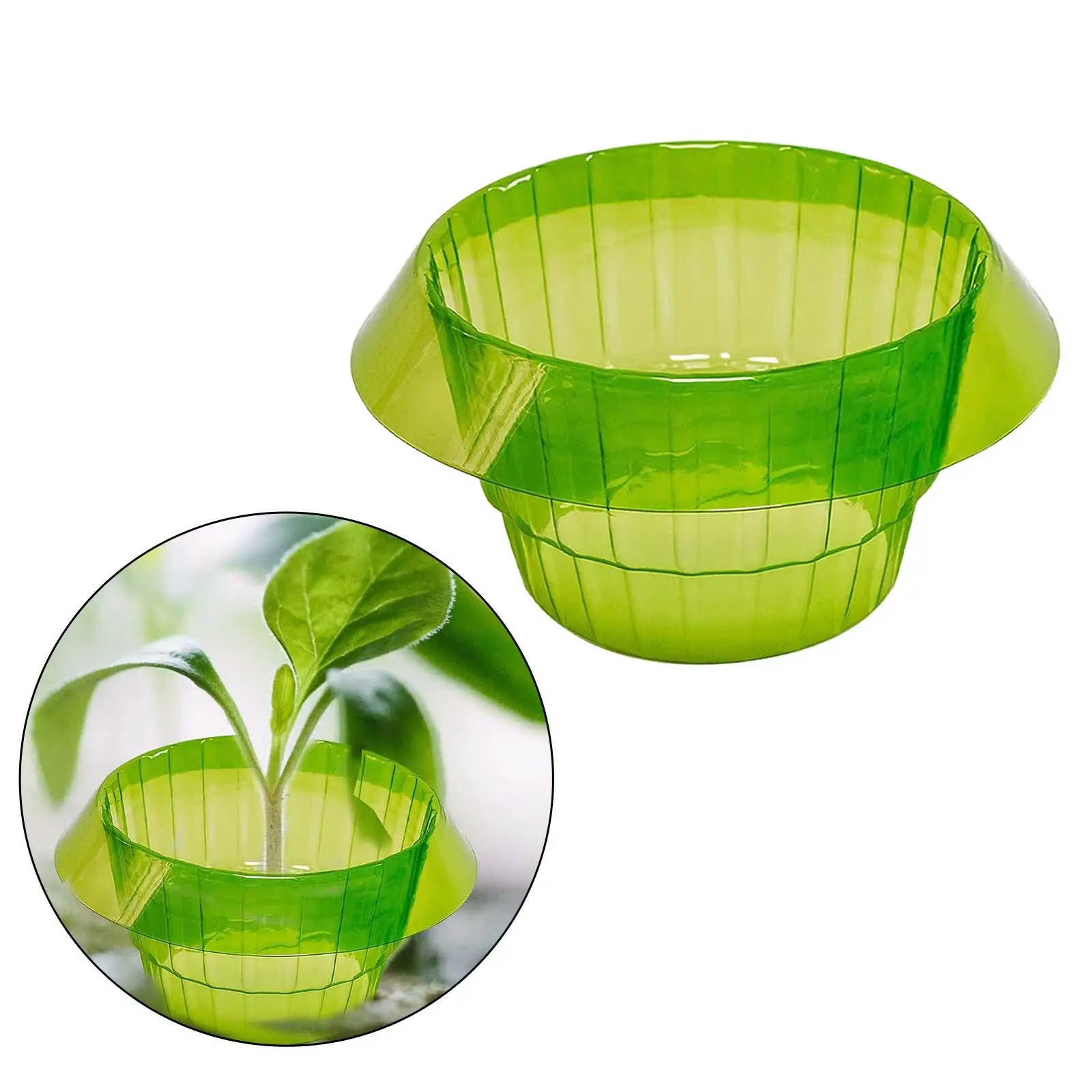 

1x Flower Pot Cover Protection Fittings Reusable Durable Install Collar Rings for Vegetables Garden Plants Agricultural