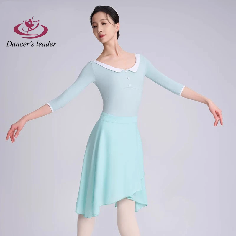 Балетный тренировочный костюм новый стиль с длинным и средним рукавом для