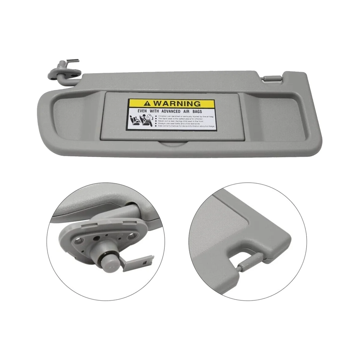 83280-SNA-A01ZC правосторонний пассажирский солнцезащитный козырек светильник серый