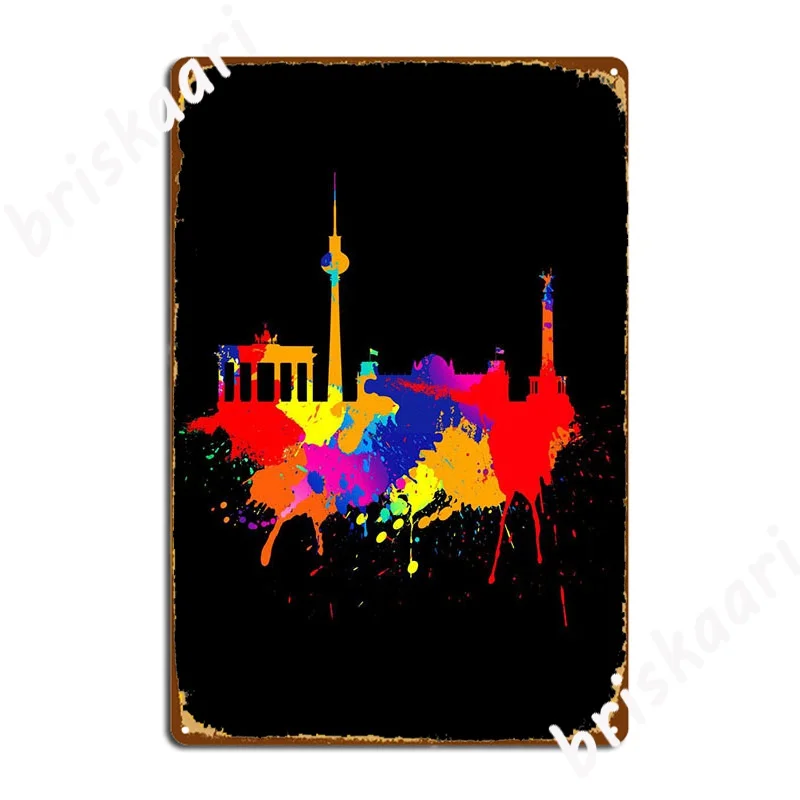 

Очертание Берлина, металлическая вывеска, Настенный декор, клубный бар, кинотеатр, гостиная, персонализированный оловянный плакат