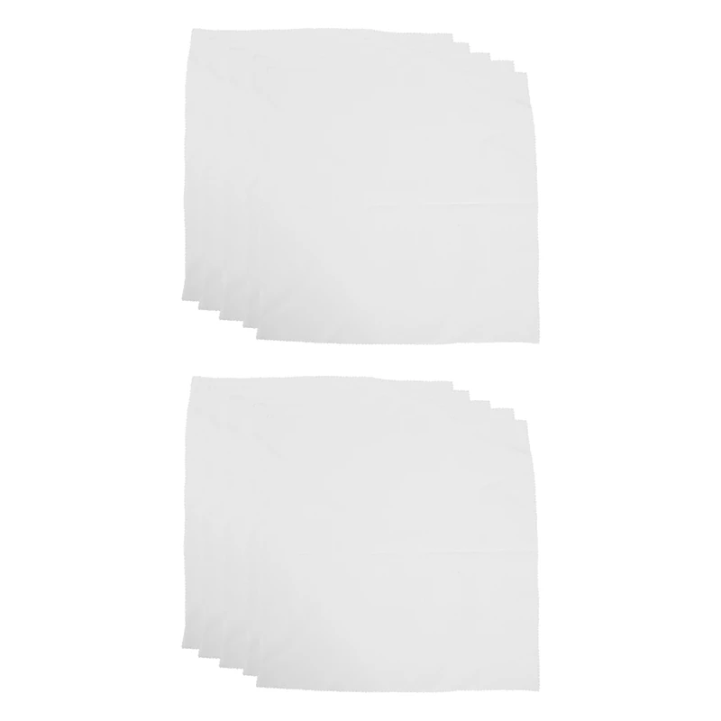 

20Pcs Polyester Fabric Napkin 18.5 X 18.5Inch (47 X 47 Cm) Solid Polyester Machine Washable Napkins For Dinner White