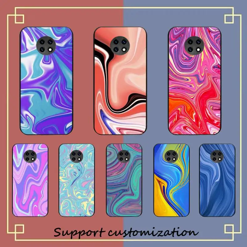 

Liquid in color Phone Case for Samsung S20 lite S21 S10 S9 plus for Redmi Note8 9pro for Huawei Y6 cover