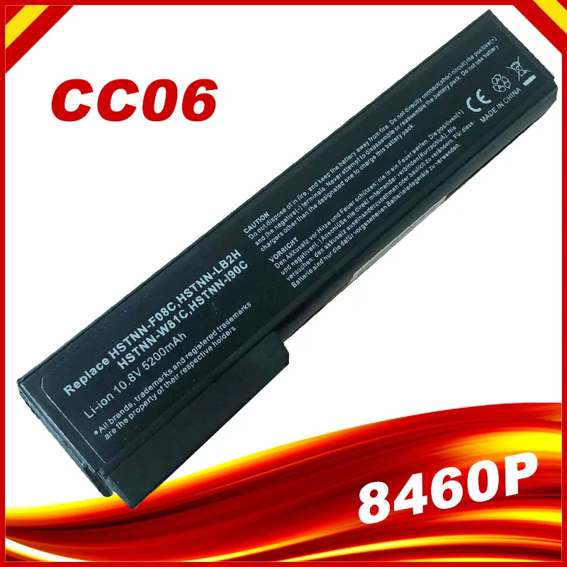 Аккумулятор CC06 для Hp ProBook 6460b 6470b 6560b 6570b 6360b 6465b 6475b 6565b EliteBook 8460p 8470p 8560p 8460w 8470w 8570p |