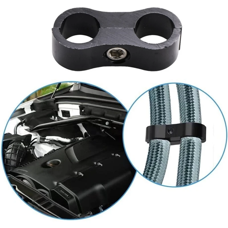 6AN сепаратор для шланга крепежные зажимы топливной линии алюминиевый переходник