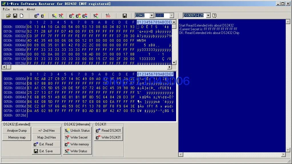 1-проводной программатор Ds9097u Ds2431 Ds2502 замена Ds9490