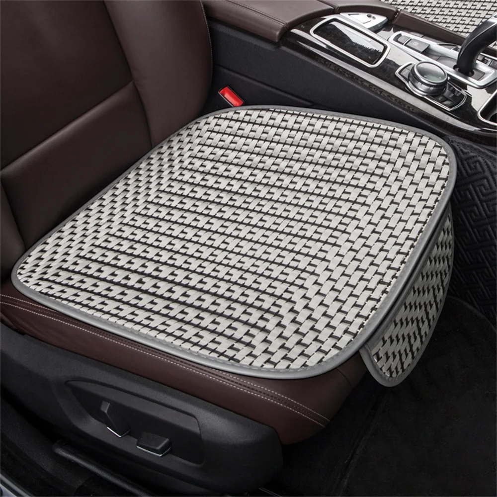 

Summer Universal Car Seat Cushion Non-Slip Cool Seat Protector Pad Fit for Most Cars SUV Four Seasons Ice Silk Seat Covers 3PCS