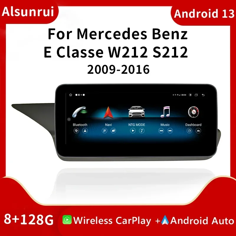 8-ядерный 1920*720 беспроводной Carplay Android 13 автомобильный радиоприемник для Mercedes W212