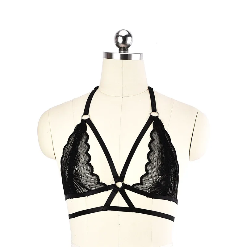 

Черный бюстгальтер-клетка с открытой грудью, сексуальное бондажное белье, женское нижнее белье, пастельный ремень, женский пояс