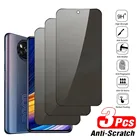 1-3 шт. Защитные пленки для Xiaomi Poco X3 Pro F3 M3, антишпионское закаленное стекло для Redmi Note 10 9 8 Pro 9S 10S 8T 9T 9A