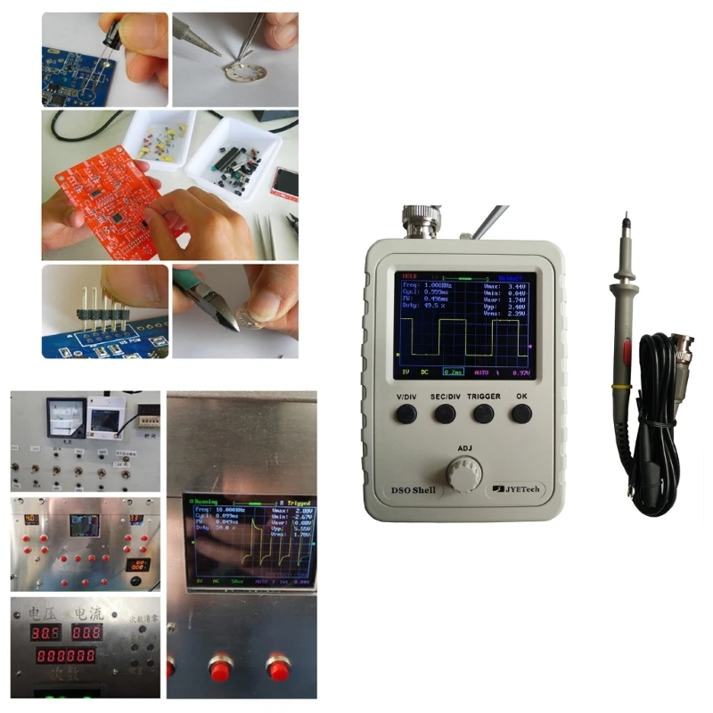 

Oscilloscope Kits, DSO150 Hand-held Pocket-Size Digital Oscilloscope Kits DIY Part