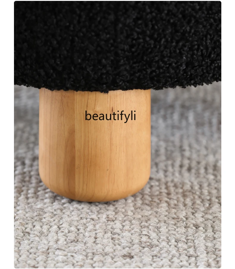 Скандинавский французский средневековый ретро стул для отдыха из овечьей шерсти