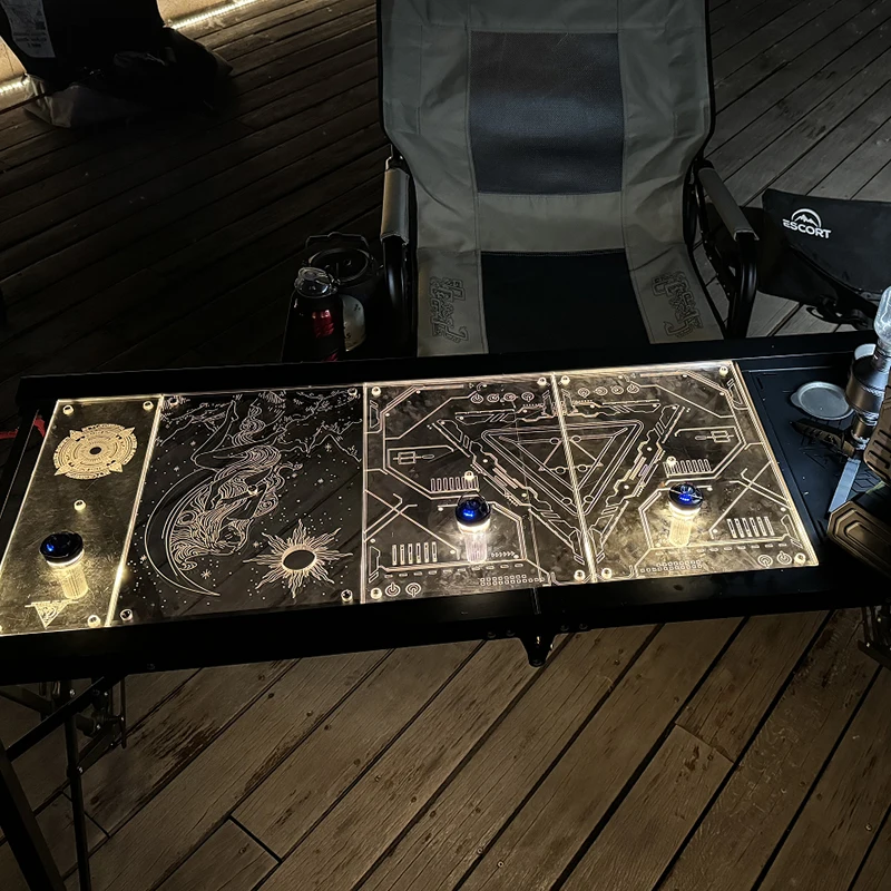 Ящик для кемпинга из акрила портативный одноблочный ящик многофункциональная