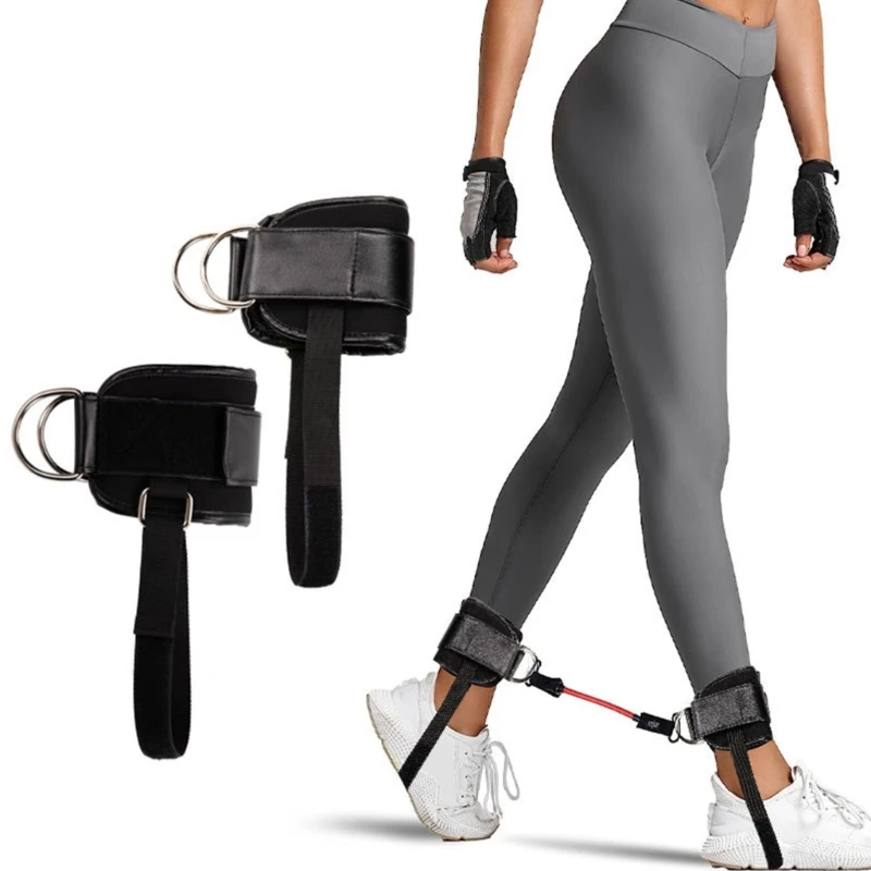 

2Pcs Dumbbell Holder Ankle Straps Adjustable Weight Ankle Straps For Cable Machines Ankle Strap For Butts Leg Exercise