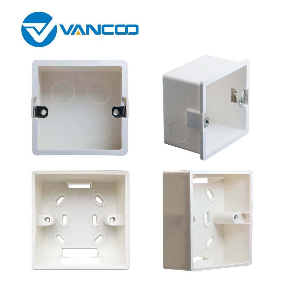 

Vancoo External Mounting Box for 86mm*86mm Standard Switches and Sockets Apply For Any Position of Wall Surface