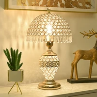 crystal table lamp new bedroom light luxury romantic european home warm simple modern creative wedding room bedside lamp