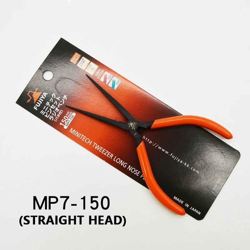 

FUJIYA MP7-150 Minitech Пинцет плоскогубцы с длинным носом MP8-150 беззубиковые изогнутые плоскогубцы электрик DIY точные электронные плоскогубцы