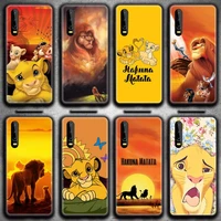 simba lion king phone case for huawei p20 p30 p40 lite e pro mate 40 30 20 pro p smart 2020
