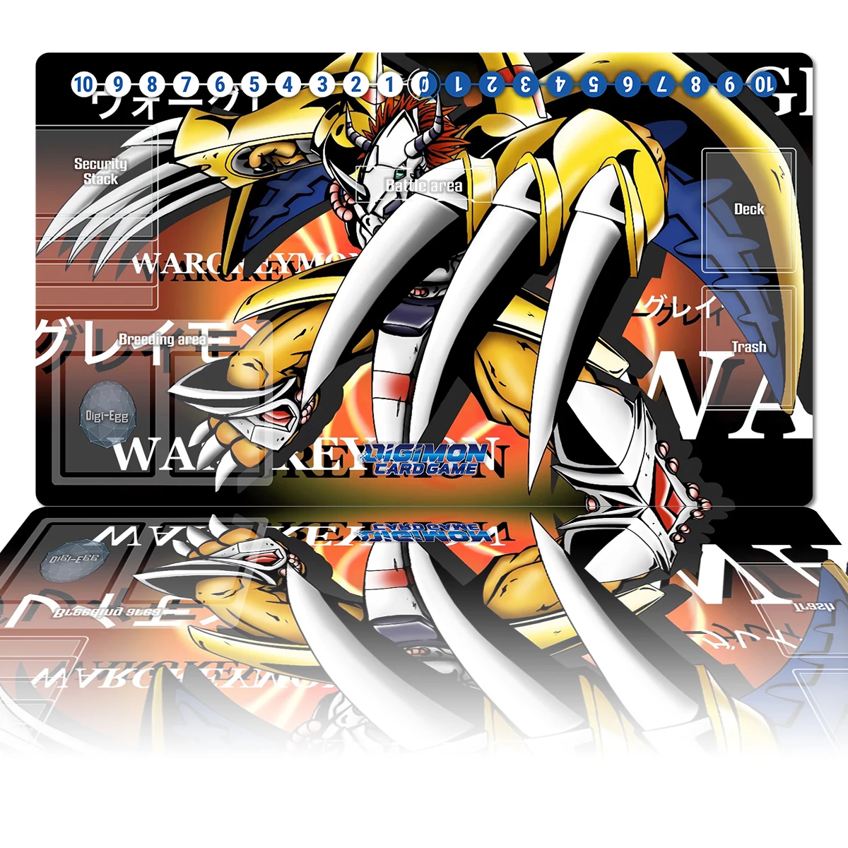 

Digimon TCG Playmat War Greymon DTCG CCG Board Game Trading Card Game Mat Anime Mouse Pad Desk Mat Gaming Accessories Zones Bag
