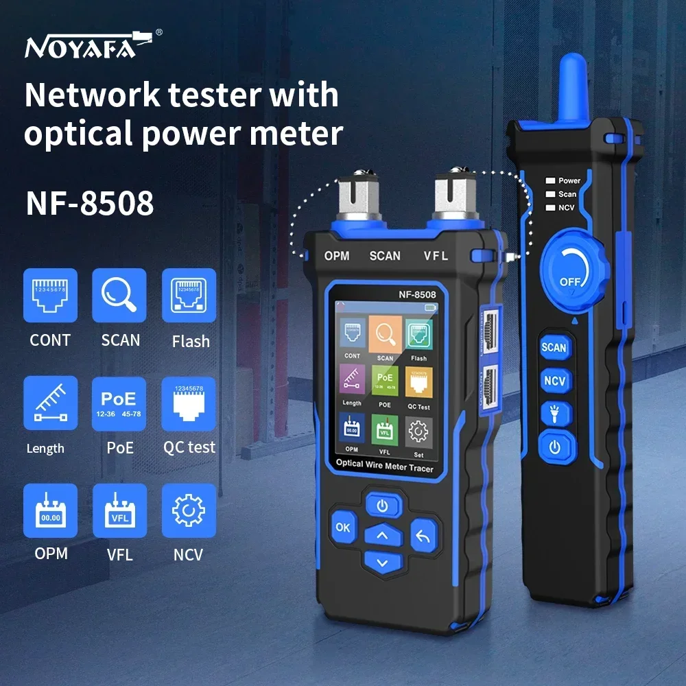 NOYAFA NF-8508 Кабельный трекер ЖК-дисплей Сетевые инструменты Измерение длины Тестер