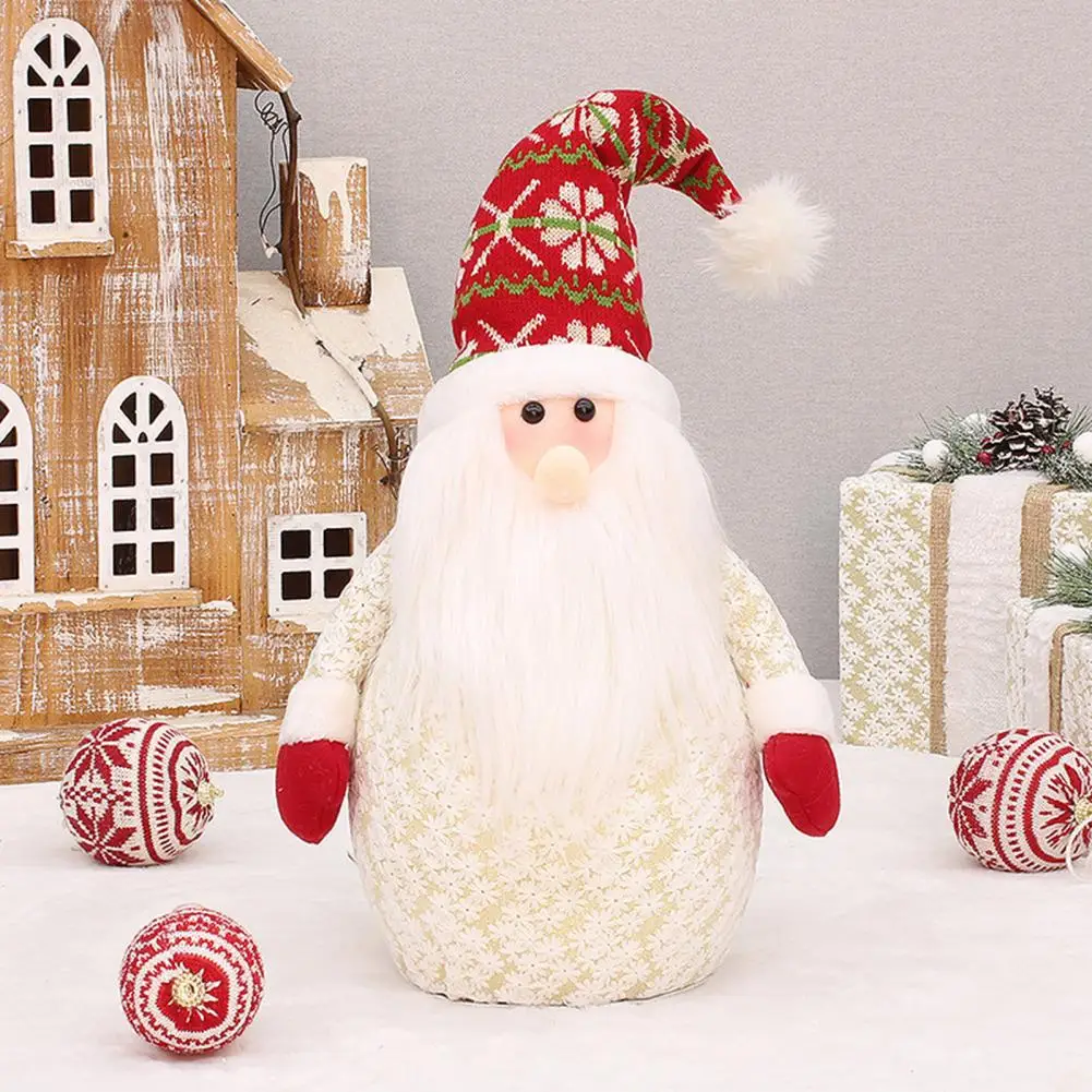 

Snowman Doll Compact Lightweight Bright Color Xmas Old Man Doll Ornament Christmas Snowman Doll Snowman Doll Ornament