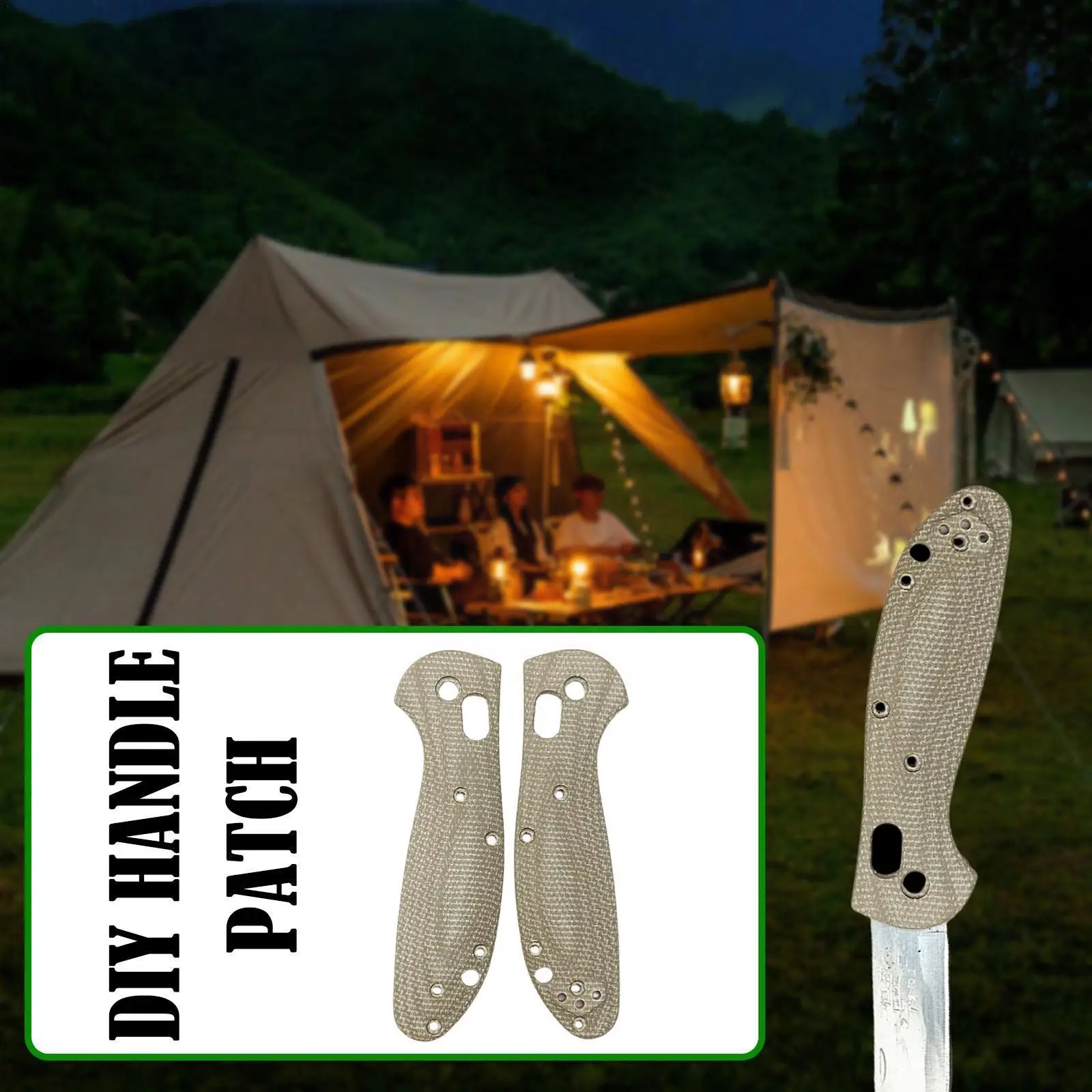 

1 пара накладок на рукоятку лезвия для Benchmade 550 / 551 складной нож с опорным валом винтовой нож накладки материал аксессуар «сделай сам» L8C9