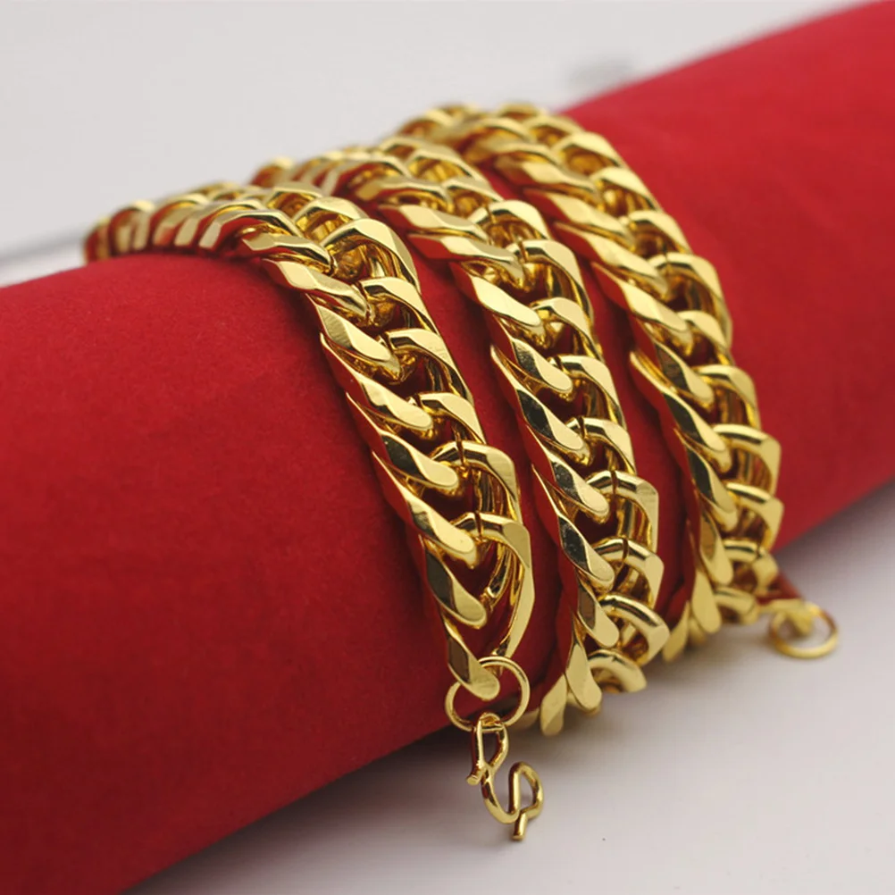 

Массивная золотая цепочка-кулон для мужчин и женщин, крупная цепь в стиле хип-хоп, массивное Ювелирное Украшение для браслета в стиле панк, массивное золотое украшение