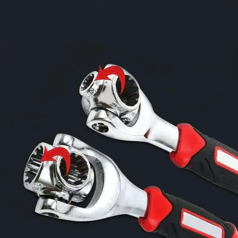 Универсальный комбинированный ключ 8 в 1 360 градусов двенадцать углов вращающаяся