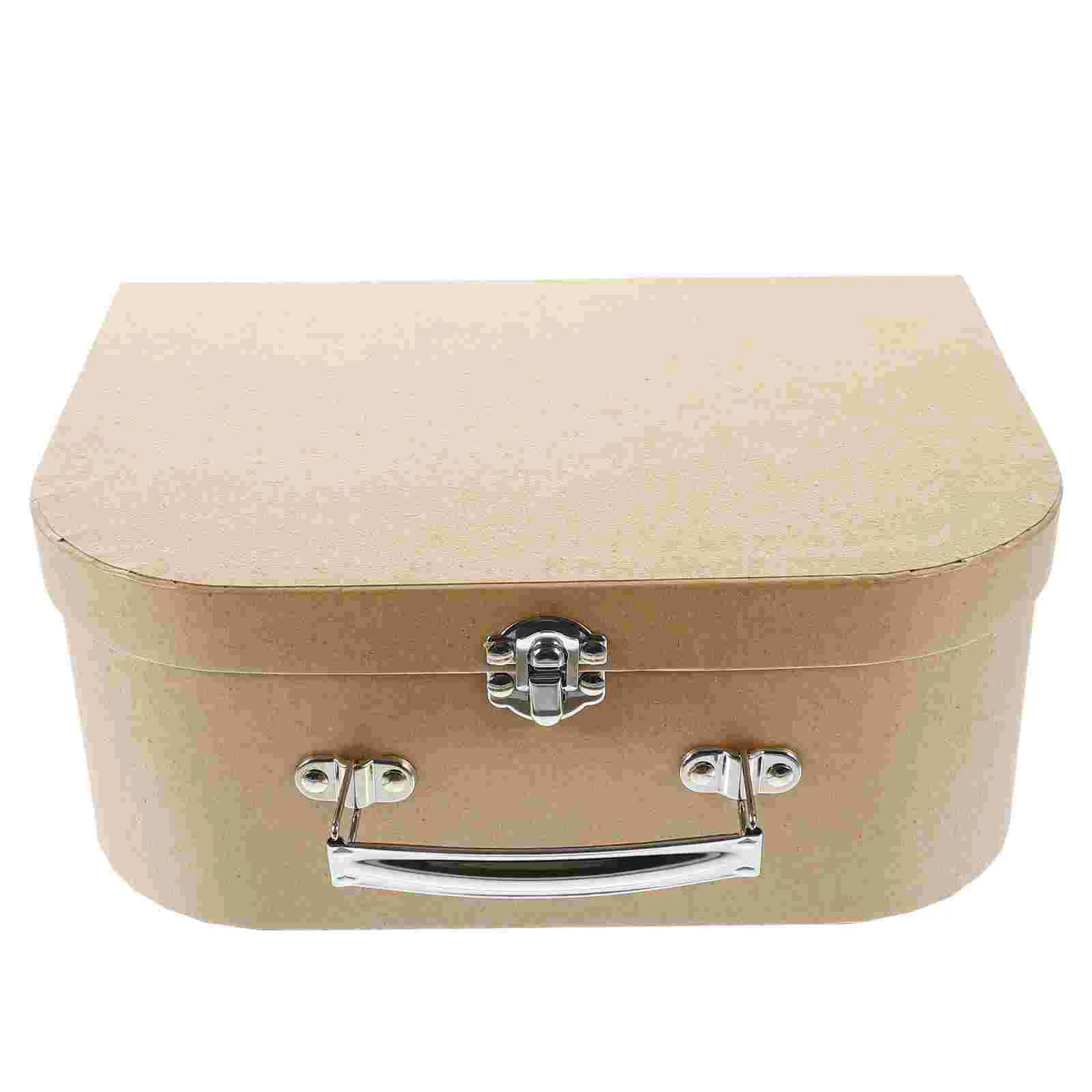 

Paperboard Suitcases Paper Storage Box Decorative Gift Boxes With Lids Travel Themed Chest Small Stackable Luggage Mache Box