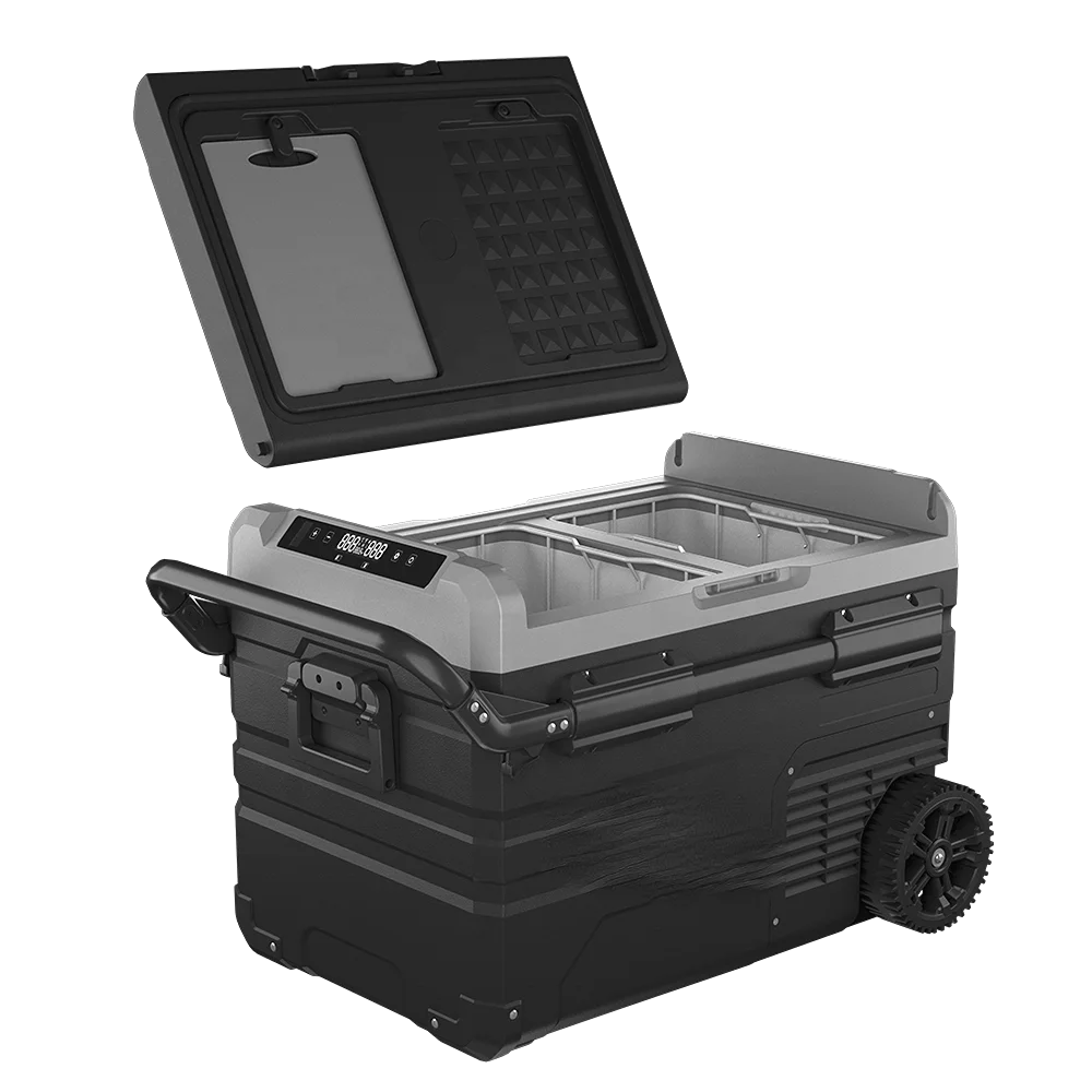 

12v 24v Solar Powered Fridge Refrigerator Freezer with Wheels