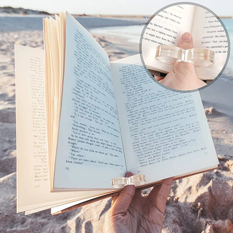 

1 шт., многофункциональная прозрачная акриловая книжка для большого пальца в форме сердца