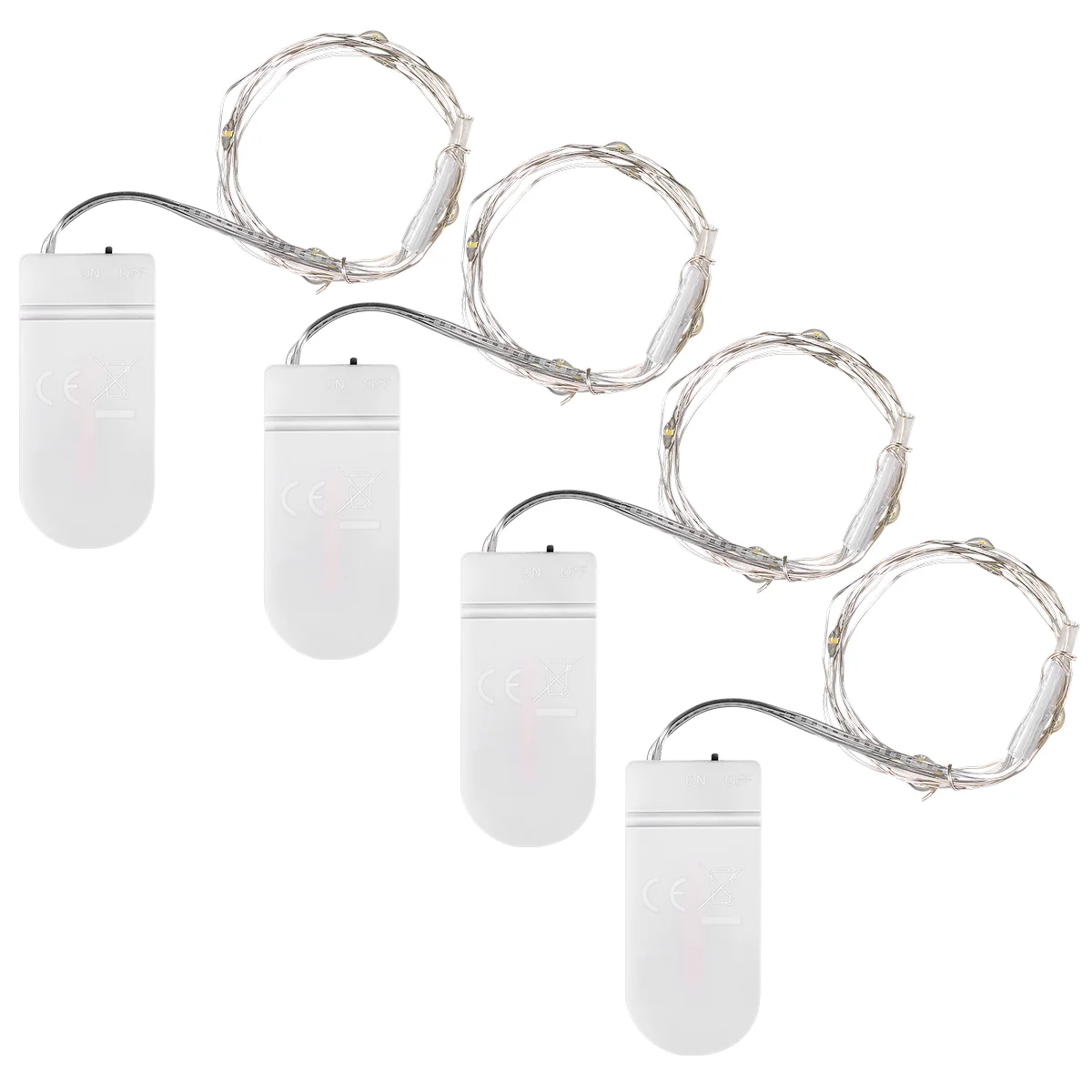 LEDMOMO 5 шт. 10 светодиодных сказочных гирлянд 1 м серебряный медный провод мини-лампа