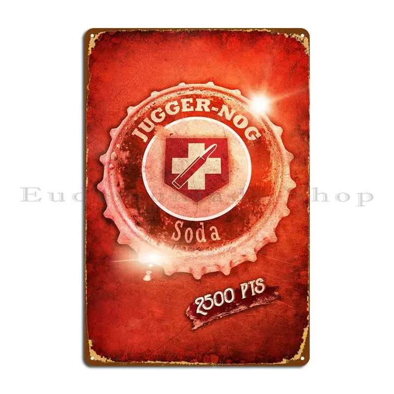 Крышка от бутылки Jugger-Nog металлическая табличка постер клуб бар дизайн