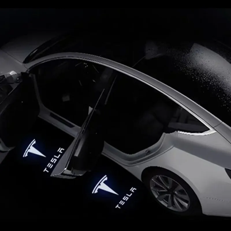 

Car Accessories For Tesla Model 3 Model S Model X Model Y Led Car Door Welcome Light Logo Projector Laser Lamp Ghost Lights