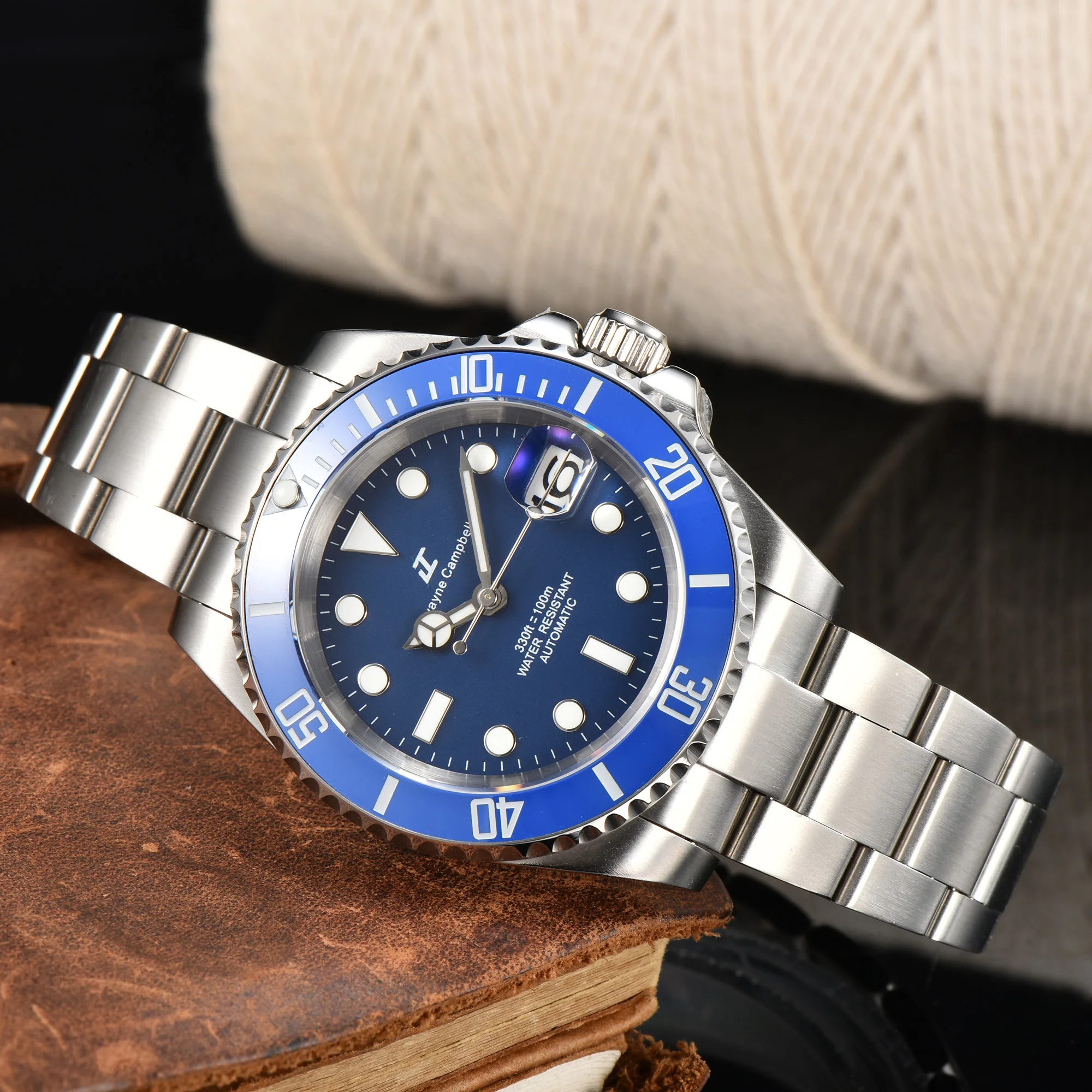 Мужские автоматические механические часы для дайвинга 40 5 мм NH35 с керамическим