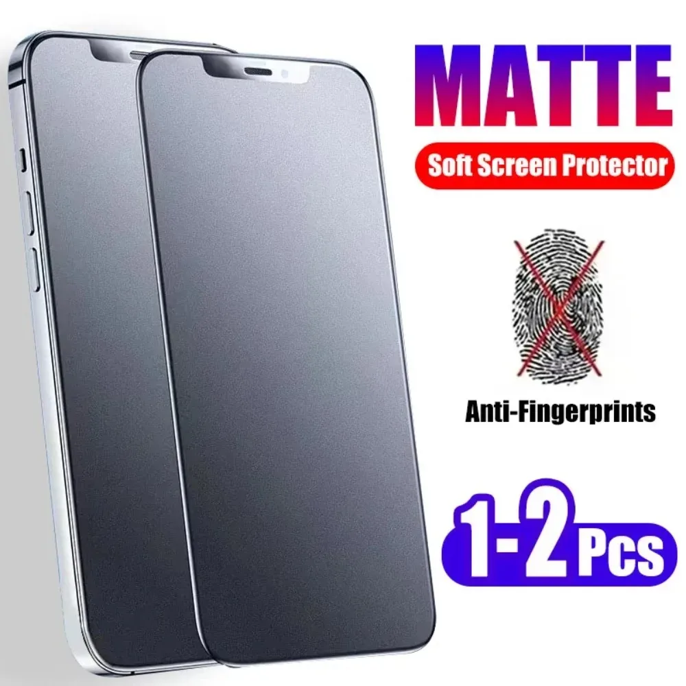 1/2 шт. матовая защитная пленка для экрана iPhone 15 16 12 14 11 Pro Max Plus мягкая Гидрогелевая X