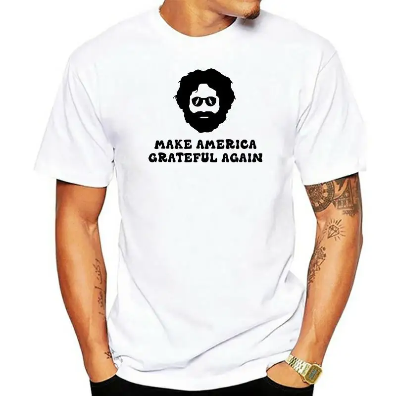 

Make America Grateful Again Shirt Funny Jerry Garcia Graphic Tee The Grateful-Dead Merch Shirts Gift Gfor Fans Hipster Tops