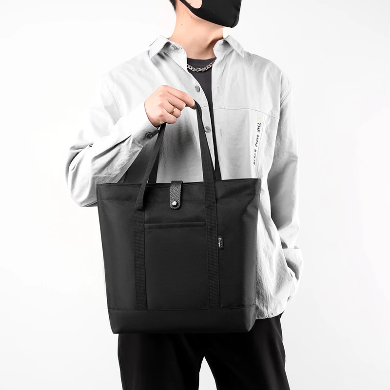 2023 Large Capacity Oxford Men handbag Solid Blue Black Laptop bag Business Meeting Briefcase men Brand Big Size tote bag man