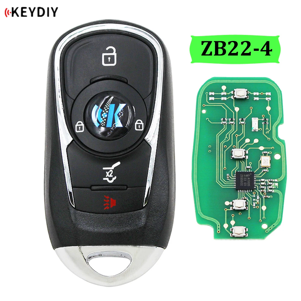 

KEYDIY Universal Smart Key ZB22-4 for KD900 KD-X2 Mini KD Car Key Remote Replacement Fit More than 2000 Models