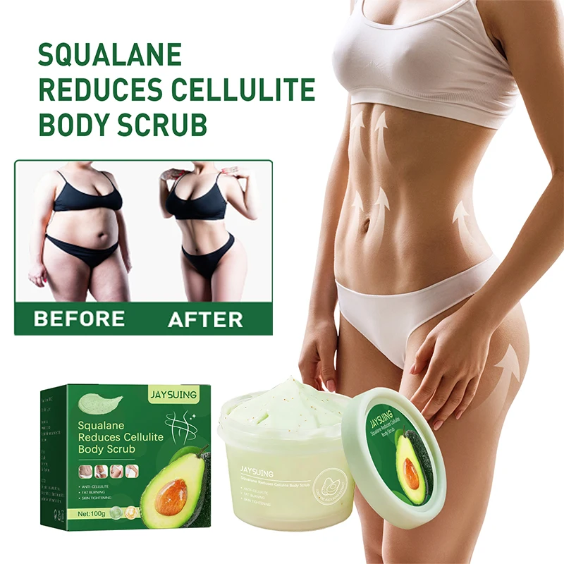

Slimming Scrub Cream Weight Loss Remove Cellulite Sculpting Fat Burning Massage Squalane Firming Lift Anti-Aging Body Care 100g