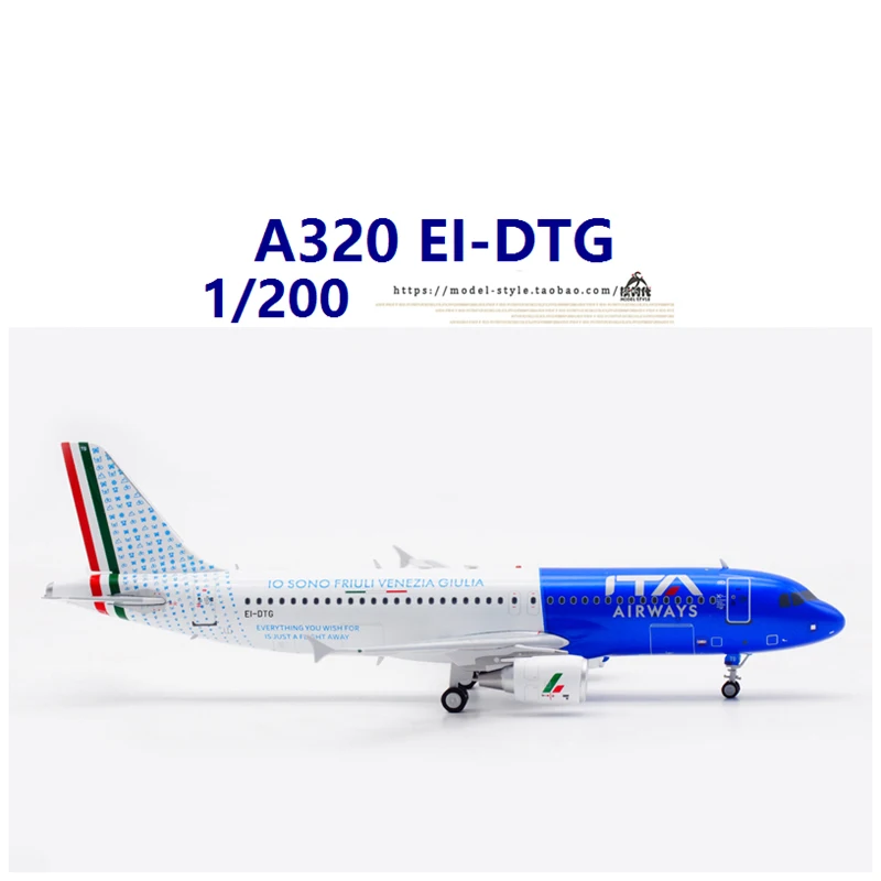 

Scale 1:200 ITA Aviation Italia Airbus A320 EI-DTG Passenger Jet Series Finished Alloy Aircraft Model Collection Gift Toys