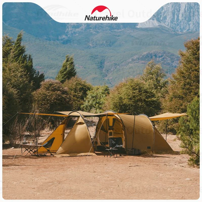Naturehike 50D полиэстеровая туннельная палатка для кемпинга водонепроницаемая из