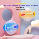 Детская миска для еды, обучающая посуда, чувствительная ложка для кормления, тарелкаподнос, набор детской посуды на присоске