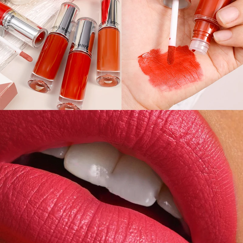 

Velvet Matte Lip Glaze Long-lasting Non-stick Cup Easy-to-color Lips Gloss Nourishing Silky Smooth Sexy Lipstick Makeup Beauty