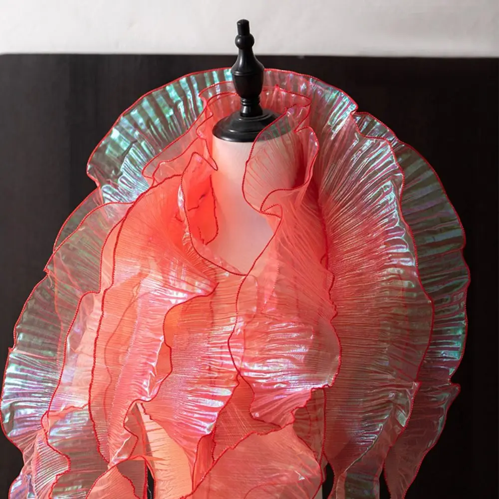 1 Ярд Плиссированная Кружевная Лента Для Платьев Ручной Работы Полиэфирная Ткань