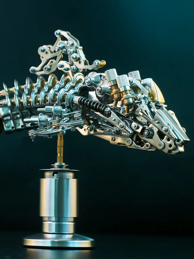 Механический зубчатый кит металлический сборочный комплект 3D DIY украшения