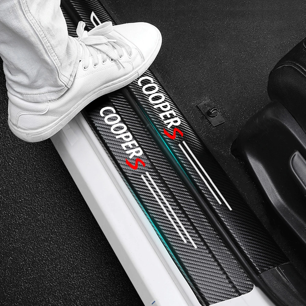 

Car sticker carbon fiber decorative strip car door For BMW Mini Coopers One S JCW R55 R56 R60 F55 F56 Countryman accessories